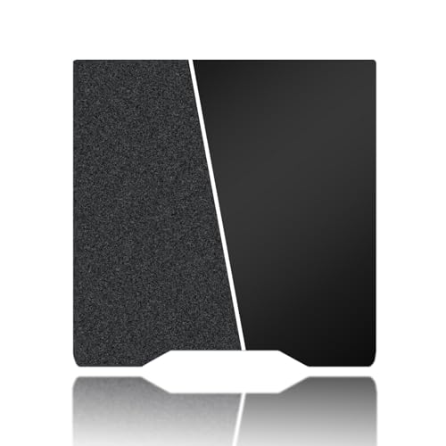 Image of 265x280mm Black Build Plate for Creality Hi Combo, Double Sided Textured PEI+Smooth PEI Flexible Spring Steel Platform Heated Printing Bed for Creality Hi Combo 3D Printer
