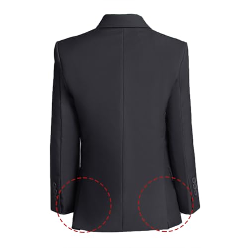 Image of Visaccy Boys Suit Jacket Toddler Formal Blazer Slim Fit Sport Coat for Kids