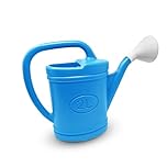 Watering Can Plastic 2L Turquoise Indoor Outdoor Garden Watering Jug with Long Spout Ergonomic Handle Lightweight Plant Water Sprinkler for Flowers Herbs Plants Balcony Patio Home Gardening
