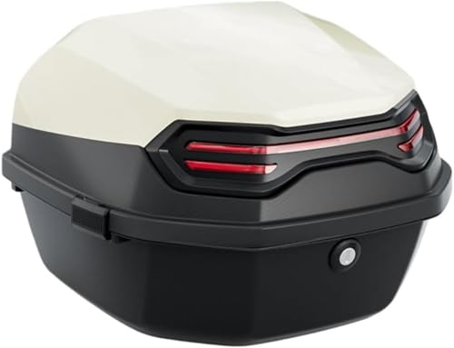 Danussi大容量のオートバイ用リアボックストップボックス自転車ボックス、取り外し可能、モペット、電気自動車、スクーターに適しており、フルフェイスヘルメットを収納できます (D)