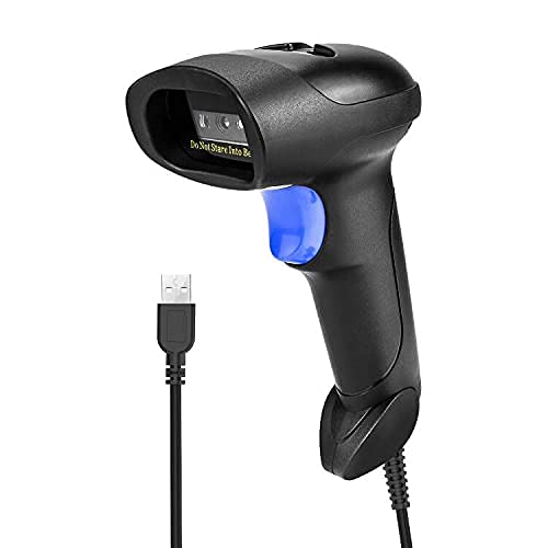 Buy NetumScan USB 1D barcode scanner, wired handheld CCD barcode reader