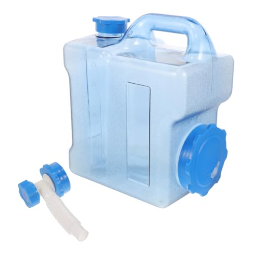 PEPLAYTAL Contenedor de Agua Portátil con Grifo Ligero y Resistente para Camping Senderismo Pesca y Uso Interior y Exterior Almacenamiento Seguro y Fácil Transporte