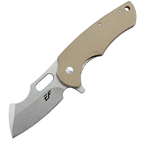Eafengrow Pocket Knives D2 Blade And G10 Handle Folding Camping Knife Mini Outdoor Pocket Knife Survival Tool (Ef13-Brown) #TOP11