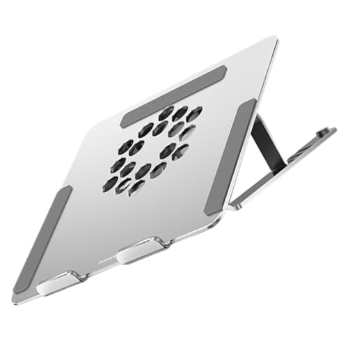 Base ajustable para laptop con ventilador LED y aleación de aluminio miniatura 1