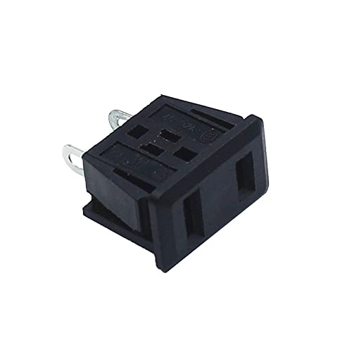 1pcs SP-864 AC 10A/250V 15A/125V US Plug Panel Mount US Outlet Power Socket 2pin Black