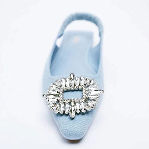 Sandales en strass confortables et chaussures plates légères d'été - 2