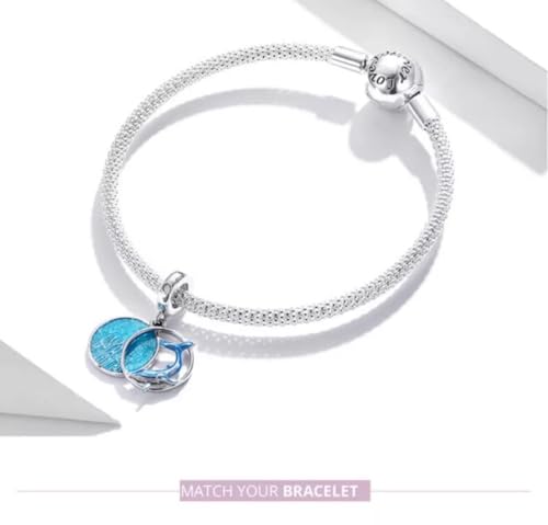 Charm de ballena y vida marina para pulsera temática del océano 3