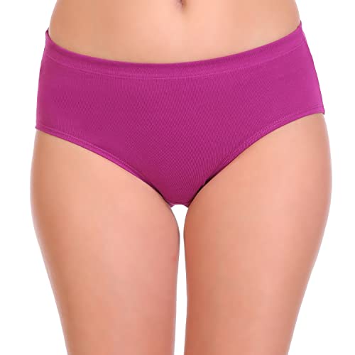 Image of SONA Women's Soft Cotton Inner Elastic Plain Daily Use Hipster Panties