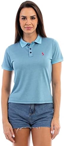 Camisa Polo Feminina Piquet Viscose Dry Premium Leve Acinturada B...