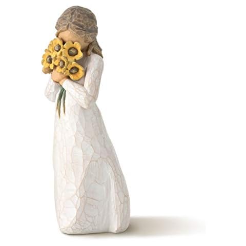 Willow Tree Warm Embrace, Surrounded by The Warmth of Family and Friends, A Gift to Celebrate Friendships, or Those who Love Flowers, Sculpted Hand-Painted Figure Cover