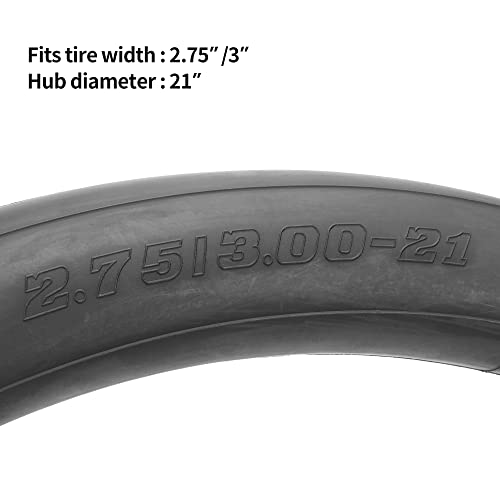 (2 Pack) 3.00/2.75-21 Replacement Butyl Rubber Inner Tube With Tr13 Straight Valve Stem For 90/80-21 90/90-21 100/80-21 Chinese Dirt Bikes Pit Bikes Trail Bikes #TOP1