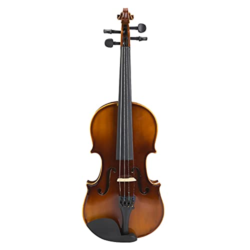 Violino elétrico Violino de madeira de bordo retrô com caixa de resina de corda acessórios para inst