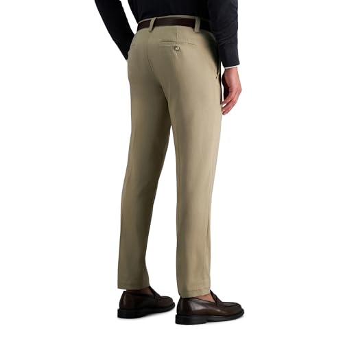 Image of Haggar Men's Cool Right Performance Flex Straight Fit Flat Front Pant