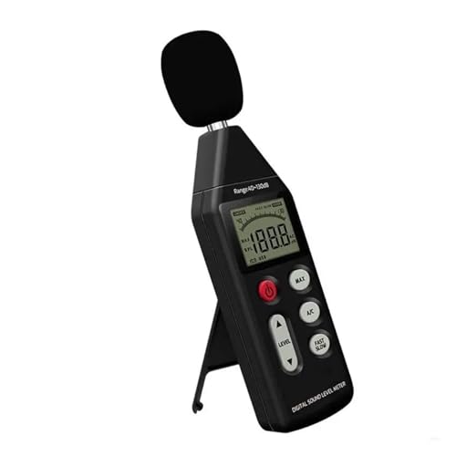 Decibelímetro Medidor De Nivel De Sonido Digital, Probador De Presión De Decibelios De Ruido, 40-130 DB, Lector De Medidas
