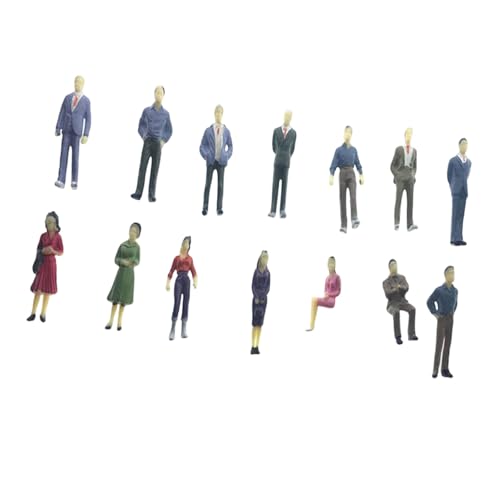25 個の各種ポーズ鉄道模型レイアウトミニチュア人物置物 DIYer や展示装飾に最適ミニチュア都市住人フィギュア