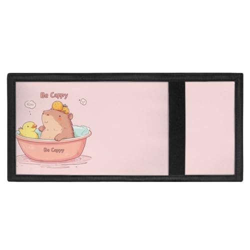 Rnyleeg Kawaii Capybara Wallet for Kids with Coin Pocket Pink Kids Wallets for Girls 5-7 Lightweight Trifold Childrens Wallets for Toddlers Girls Small Purse with Card Holders4