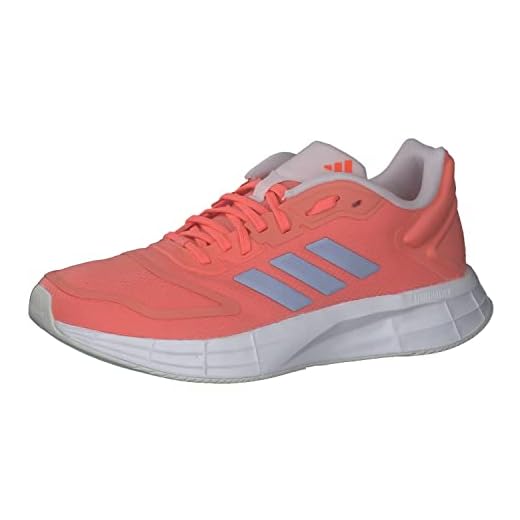 adidas Duramo 10 Shoes, Zapatillas para Correr Mujer, Coral Fusion/Blue Dawn/Solar Red, 39 1/3 EU