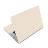 NXZGO 12.1 13 13.3 14 15 15.4 15.6 in Laptop Sticker Skin Decal, Cute Netbook Skins for Notebook PC, Universal Solid Color Vinyl Laptop Decor Cover, Waterproof Art Protector I Beige