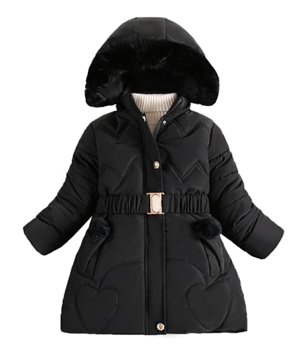 Manteau d'hiver fille Happy Cherry veste polaire épaisse contre le froid 6-7 ans