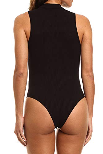 Body Canelado, Colcci Fitness, Feminino, Preto, G