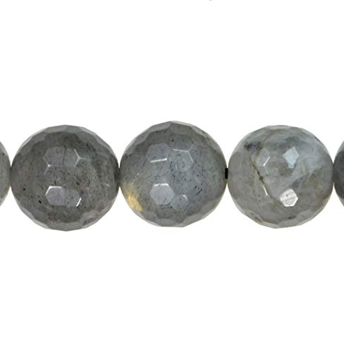 Ugems Labradorite Faceted Round Beads Medium ~8Mm 15.5" Strand #TOP2