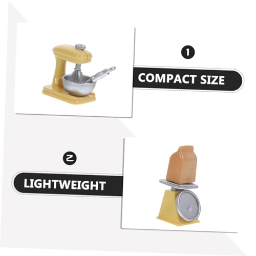 Toyvian 1 Conjunto adereços cozinha para casa boneca conjunto cozimento comida para casa modelo cozi