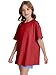 CharmWM Girls Fashion T Shirts Raw Hem Oversized Summer T Shirt Short Sleeve Tops Tees Shirt 5-14 Years Red