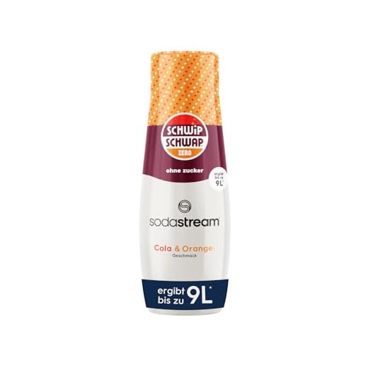 SodaStream Sirup Schwip Schwap Zero - 1x Flasche ergibt 9 Liter Fertiggetränk, Sekundenschnell zubereitet und immer frisch, 440 ml