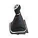 kangbeier 5 Speed Car Gear Stick Level Shift Knob with Leather Boot for VW Jetta 5 A5 MK5 GLI 2006 2007 2008 2009 2010 2011 Car-Stying