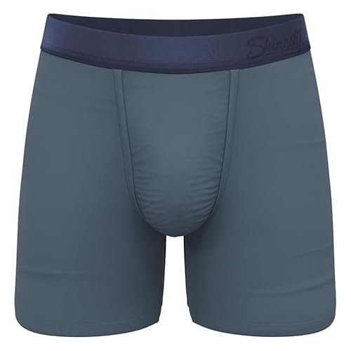 Shinesty Ball Hammock Boxer Brief - Pouch Underwear For Men - Flyless - Large, Tonal Teal