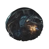 Matériau durable et doux pour la peau : ce bonnet de douche utilise la fibre de polyester comme tissu principal, avec une couche extérieure en fibre de polyester imperméable et une couche intérieure en PEVA, assurant un confort doux et doux pour la peau tout en offrant une protection imperméable efficace