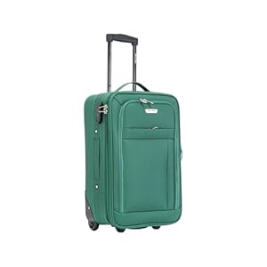 20″ Cabin Carry On Suitcase Super Lightweight Luggage 20% Expandable 2 Wheel Soft Shell Luggage with Built in Combination Lock for All Airlines EasyJet Ryanair British Airways 55x35x20