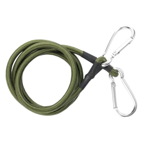 Elastic Straps with Carabiner Hooks Heavy Duty Bungee Cord for Outdoor Tent, Luggage Rack, Camping, Cargo Enduring