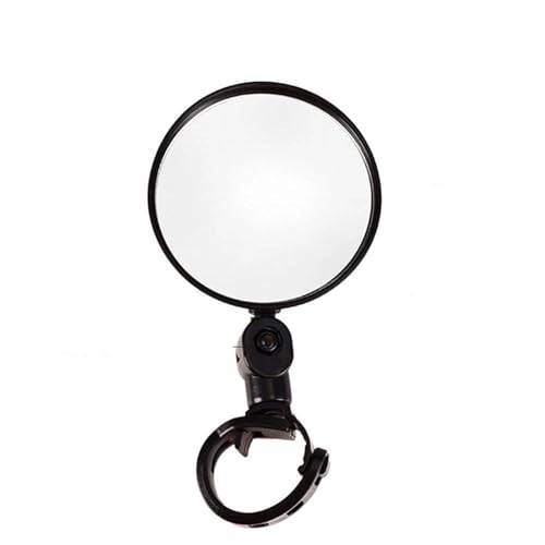 Espejo retrovisor de motocicleta y bicicleta ovalado de 5 cm ajustable con rotación 360