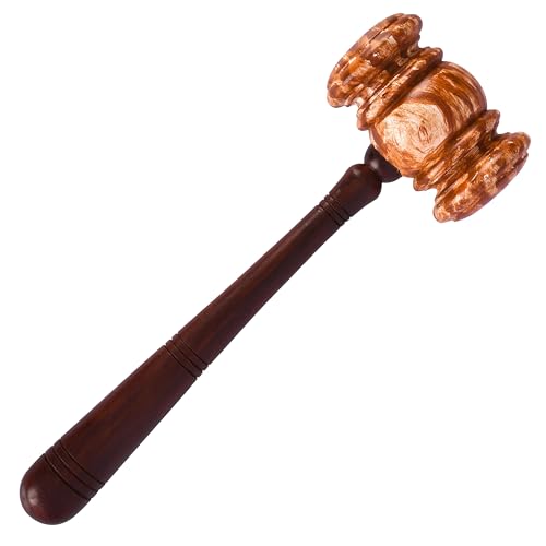 BRICKS MASONS Masonic Gavel - Brown Handcrafted Wood