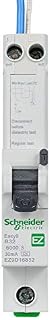 Schneider Electric Easy9 - RCBO Residual Circuit Breaker with Overcurrent Protection, 1 Pole, 32A, 30mA, Type A, B Curve, EZ9D16832