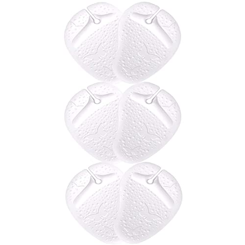 ericotry 3Pairs Butterfly Pattern Self-Adhesive Silicone Gel Sandal Thong Protectors Forefoot Pad Toe Protectors Pain Relief Inserts Flip-Flop Non-Slip Inserts Cushions Massage Insoles