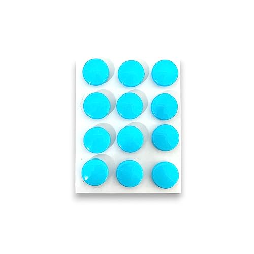 Imãs De Geladeira e quadro magnético decorativo 24 Un - Bolinha Azul Claro