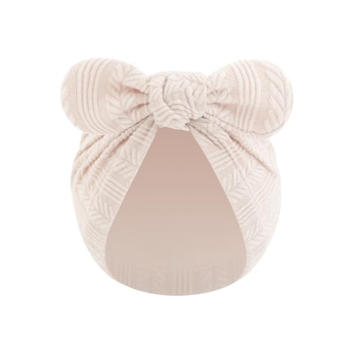 LIDHAY Newborn Baby Bow Knot Turban Hat Infant Hospital Hat Cotton Head Wrap Beanie Cap for Toddler Boys Girls 0-12 Months3