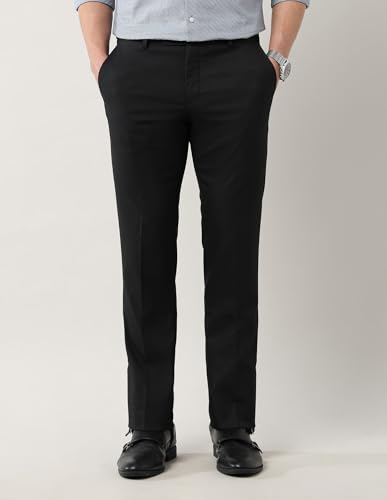 Image of Arrow Men's Mid Rise Slim Formal Trouser