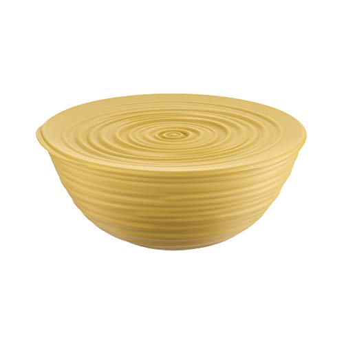 - Tierra Contenitore L con Coperchio Riciclata Ciotola - Senape àò 25xh10.8 cm 3100 cc - 175002206 plastica giallo