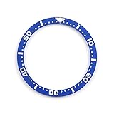 yaoqijie 33mm 39mmセラミックベゼルインサートWatchDial Diver Prospex腕時計部品腕時計リングSKx SPR SRPE 5スポーツセンス lasting (Color : Blue 39.7mm)