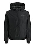 Jack & Jones Jjeseam Jacket Hood Noos Chaqueta con capucha, Black, M Hombre