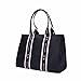 Armani Exchange Women's Maggie Tote Large Shopping Bag, Black/Sundown, One Size