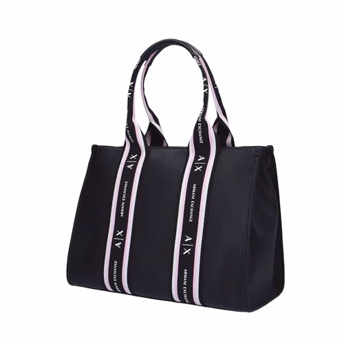 Bolso Tote Grande Armani Exchange Mujer Negro miniatura 7
