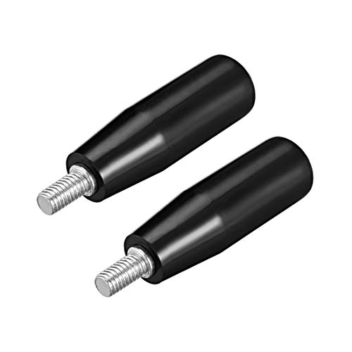 uxcell 2 Pcs Revolving Handwheel Machine Handle M6 Male Threaded Stem
