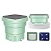 Lavadora Portátil, Completamente Automática Mini Lavadora Plegable Limpieza Ultrasónica Esterilización Blu-Ray Lavadoras Portátiles Para Lavar Ropa De Bebé/ropa Interior/calcetines,Green