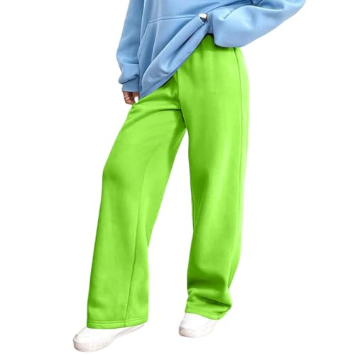 Pantalon Femme - Pantalon Taille Haute Femme Oversize Sport Stretch Pants Décontracté Fluide Running Tenue Jogging Slim Droit Chic Blanc Activewear Noir...