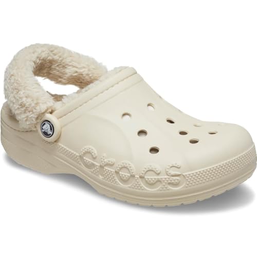 Image of Crocs Unisex Adult Baya Lined Fuzz Strap Clogs