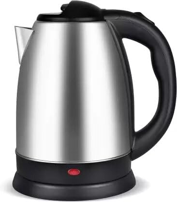 INDIKRAFT Electric Kettle With Stainless Steel Body, Used For Boiling Water, Making Tea And Coffee, Instant Noodles, Soup Etc. 1800 Watts (Silver, 2 liter)